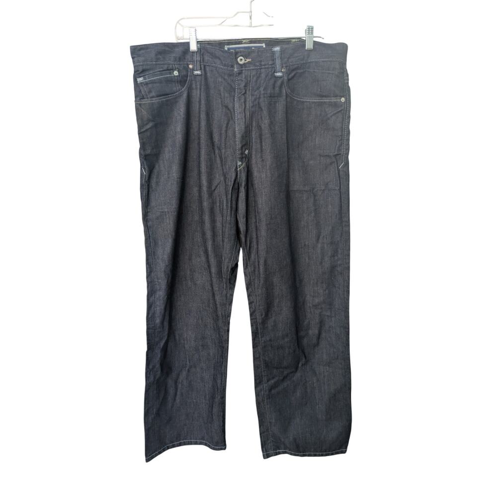 Levis 569 Loose Straight Jeans Mens 38x32 Dark Wash